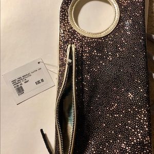 Arza Hands-Free Bracelet Clutch in Stingray, Black